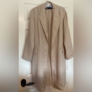NWT Zara Lightweight Dress Coat
